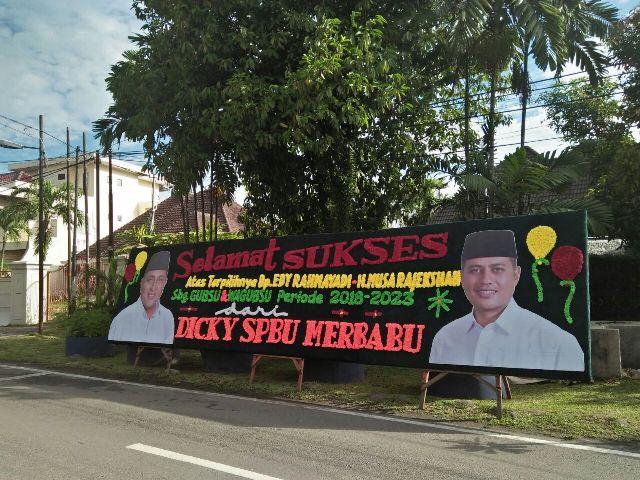 Papan Bunga Ucapan Selamat Kemenangan Eramas Terus Berdatangan