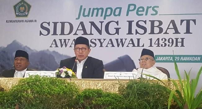 Pemerintah Tetapkan Hari Raya Idul Fitri Jumat Besok
