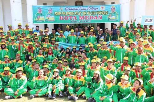 Lepas Atlit Kota Medan ke Porprovsu Tahun 2019, Ini Harapan Walikota Medan
