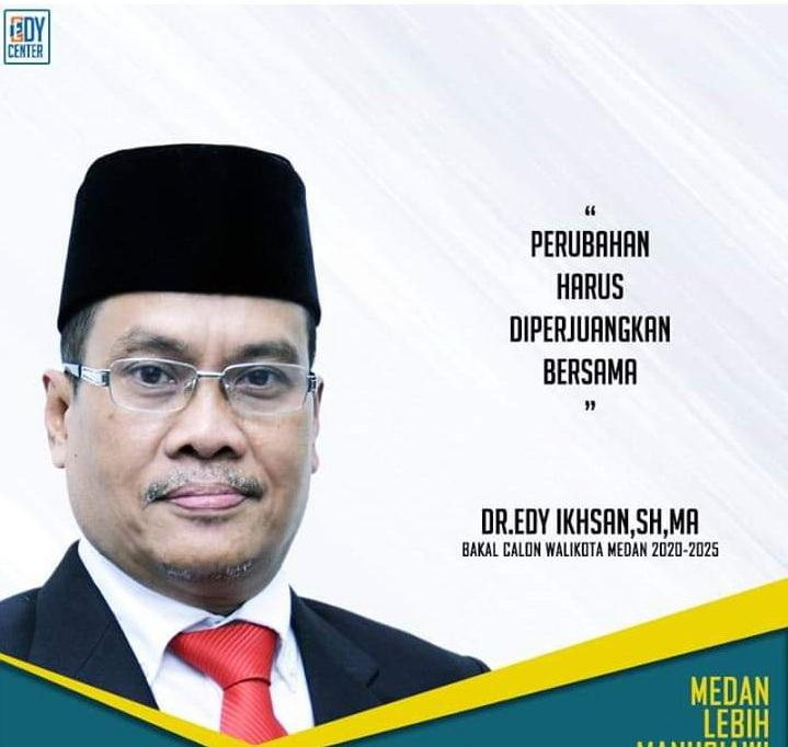 Banjir Dukungan Netizen, Edy Ikhsan Disarankan Ambil Jalur Non Partai Menuju Medan Satu