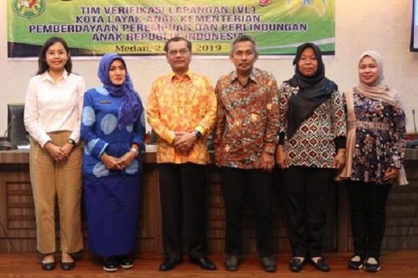 Terima Tim Verifikasi Kota Layak Anak, Pemko Medan Akan Tingkatkan Fasilitas Bagi Anak