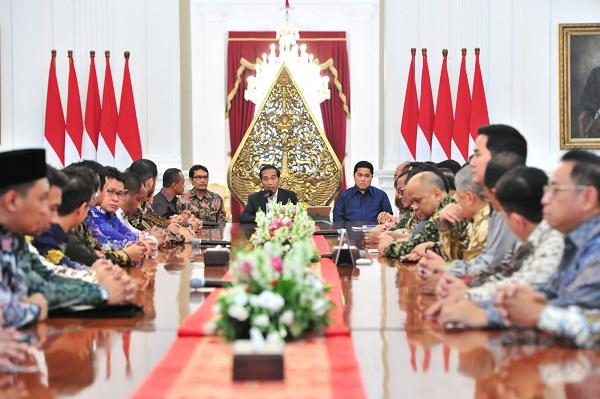 Presiden Jokowi Ajak Pengusaha Manfaatkan Peluang dari Perang Dagang