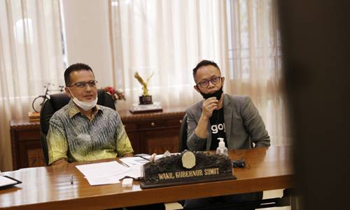 Ojek Daring Siapkan Protokol Kesehatan Saat New Normal di Sumut