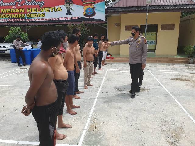 Resahkan Warga, 9 Preman Jalanan Diamankan Polsek Medan Helvetia