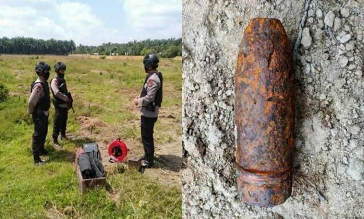 Warga Dolok Masihul Geger Temukan Bom Mortir Aktif dari Zaman Belanda