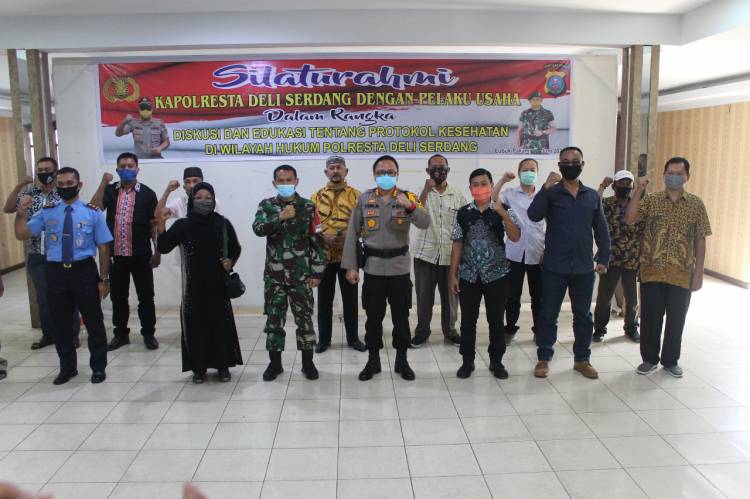 Polresta Deli Serdang Bersama Tokoh-tokoh Bahas Menuju Penerapan New Normal