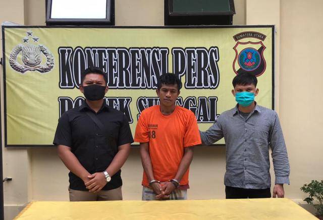 Polsek Sunggal Tangkap Pengedar Narkoba dari Binjai, Sabu Disimpan di dalam Topi
