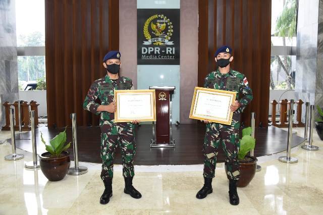 Dua Prajurit TNI AL Inspiratif Terima Apresiasi dari Ketua MPR RI