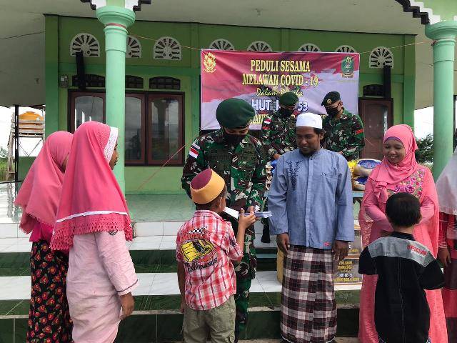 Satgas Yonif 411 Kostrad Gelar Bhakti Sosial di Panti Asuhan Merauke