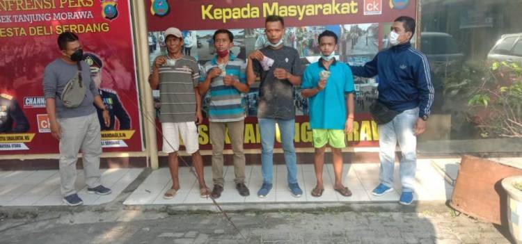 Empat Pelaku Pungli Diamankan Tekab Reskrim Polsek Tanjung Morawa