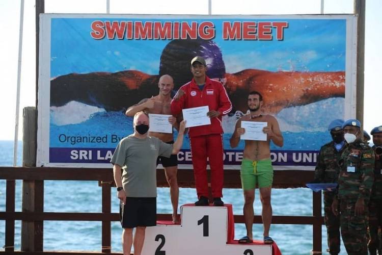 Satgas Indo FPC XXVI-M2 Sabet Juara Umum UNIFIL HQ Swimming Competition 2021