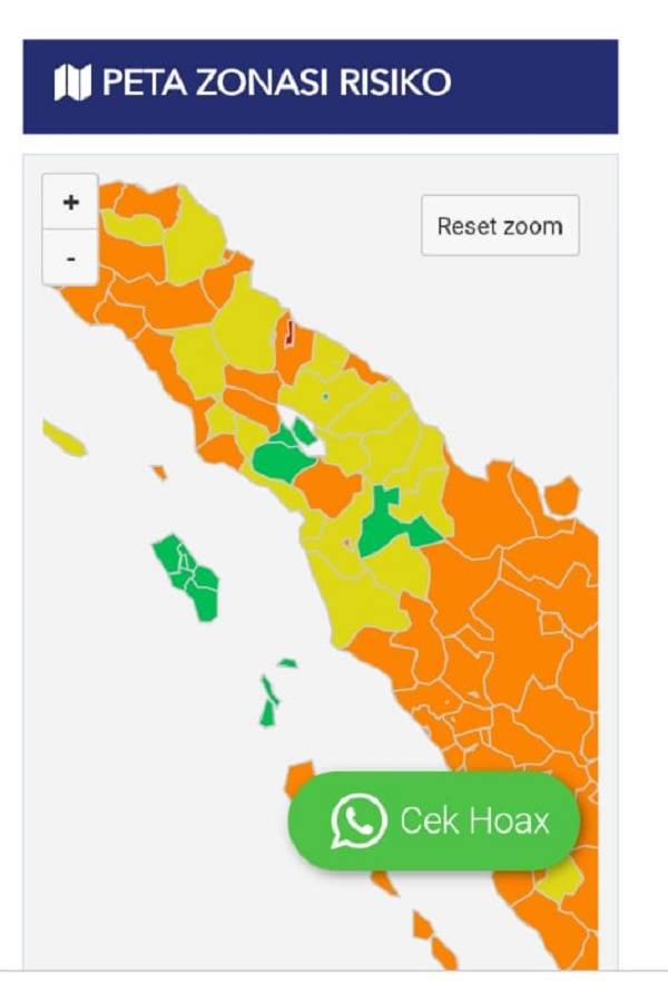 Kabar Gembira, Zona Hijau Covid-19 Sumut Bertambah Jadi 9