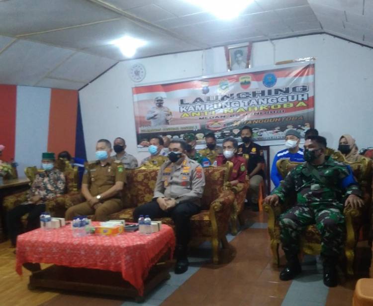 Launching Kampung Tangguh Anti Narkoba di Polonia, Kombes Riko Sunarko: Peredaran Narkoba Harus Diberantas, Gembong Narkoba Melawan Ditembak
