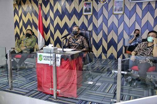 Sekda Kota Medan Hadiri Rakor Percepatan Penyerapan APBD TA 2021 
