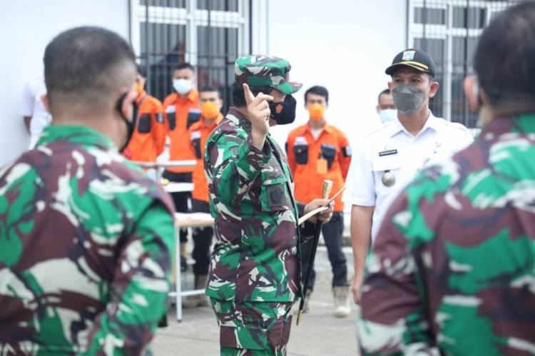  Panglima TNI Kembali Sidak Rusun Nagrak Isolasi Pasien Covid-19