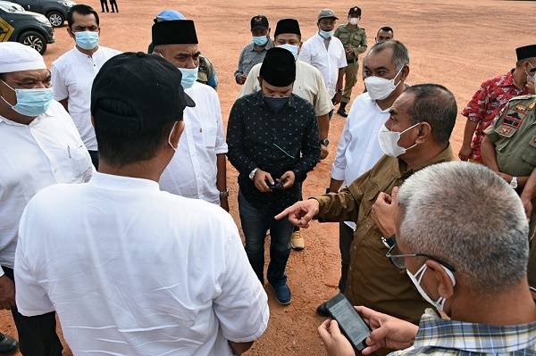 Tinjau Bandara Bukit Malintang, Gubernur Sumut Berharap dapat Tingkatkan Perekonomian Wilayah Tabagsel