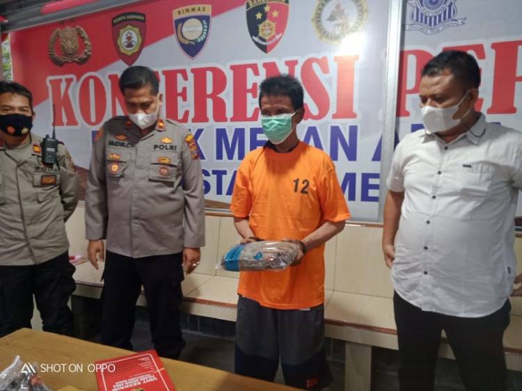 Bandar Narkoba Ditangkap Polisi di Tembung, 10 Kilo Ganja Kering Disita