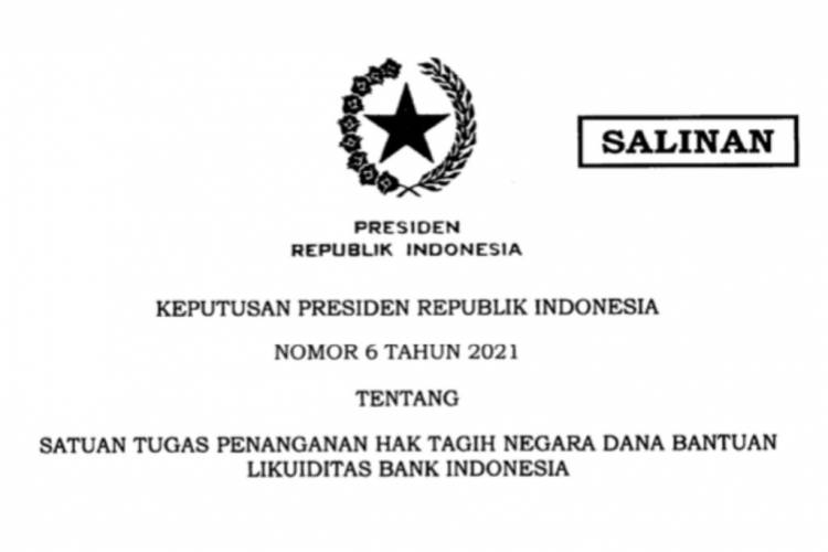 Kelompok Kerja Satgas BLBI Resmi Dilantik
