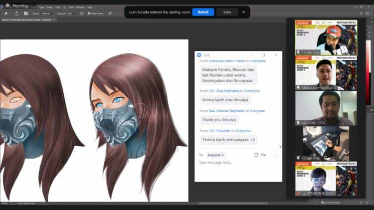 Ratusan Peserta Ikuti Pelatihan Ilustrasi Gratis di  "Saturday Virtual Class - ILLUSTRATOR 101"