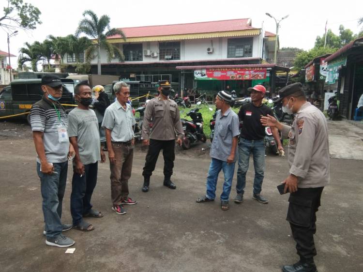 Sat Binmas Polrestabes Medan Tekankan Kepada Warga Terapkan Prokes 