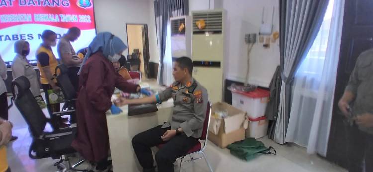 Polrestabes Medan Kembali Gelar Permeriksaan Kesehatan Anggota