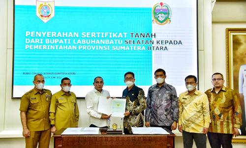  Labusel Hibahkan Lahan 5.000 Meter untuk Kantor Samsat, Edy Rahmayadi Harap Bisa Tingkatkan Pelayanan ke Masyarakat