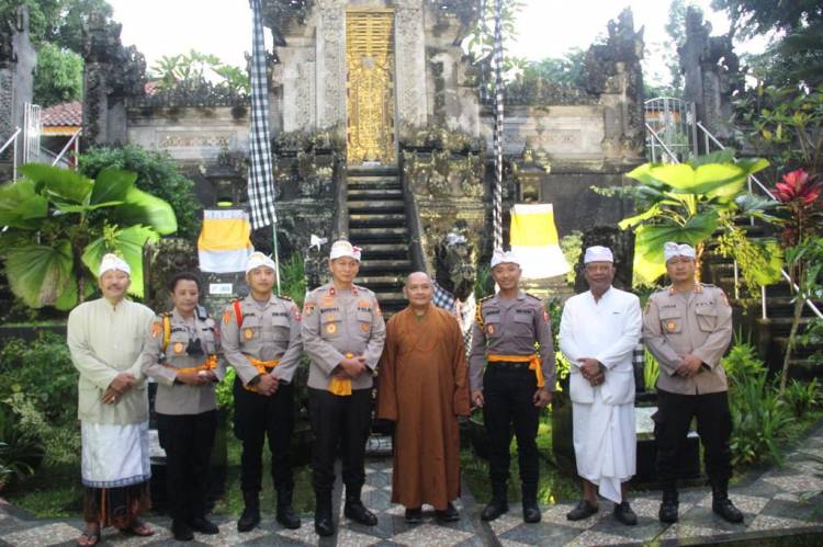  Peletakan Batu Pertama Pembangunan Vihara dan Perayaan Galungan Serta Kuningan di Setukpa Lemdiklat Polri