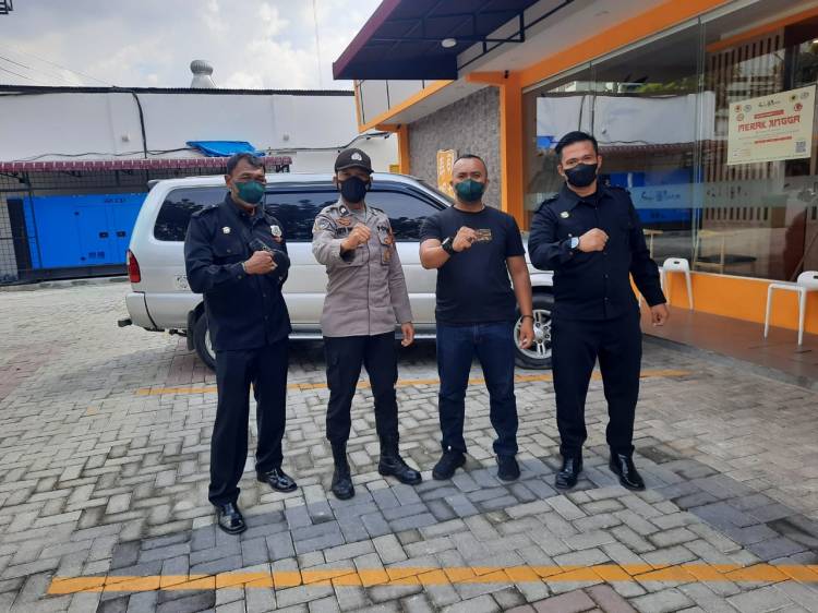  Polrestabes Medan Ajak Sekuriti PT Rimba Cipta Jaya dan Sushi Tei Terapkan Prokes