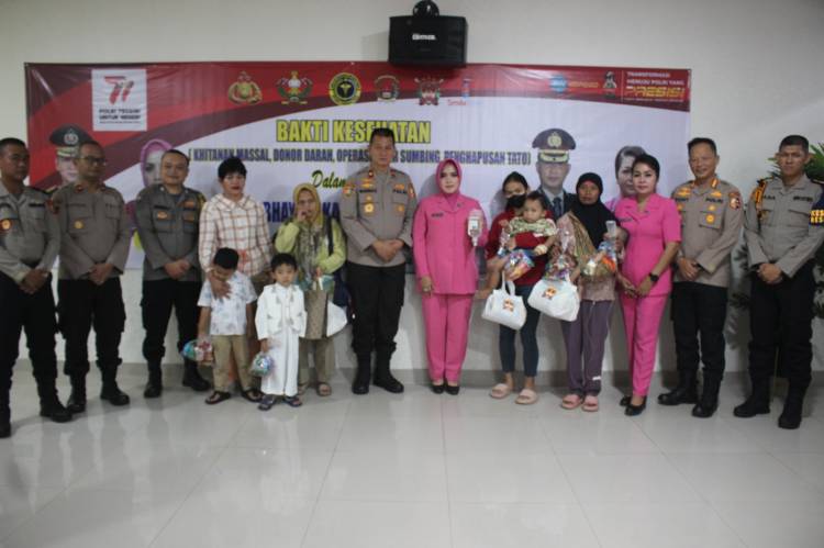 Peringati Hari Bhayangkara ke 77, Setukpa Lemdiklat Polri Gelar Aksi Bakti Kesehatan