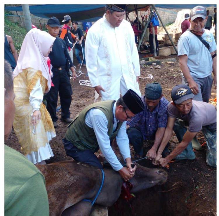 Setukpa Lemdiklat Polri Sembelih 65 Ekor Sapi dan 20 Ekor Kambing, di Hari Raya Idul Adha 1444 Hijriah