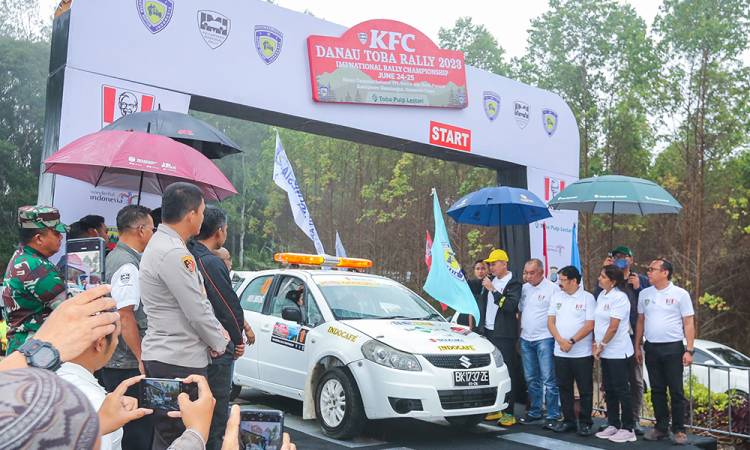 KFC Danau Toba Rally 2023 Dibuka, 39 Pereli Siap Adu Cepat