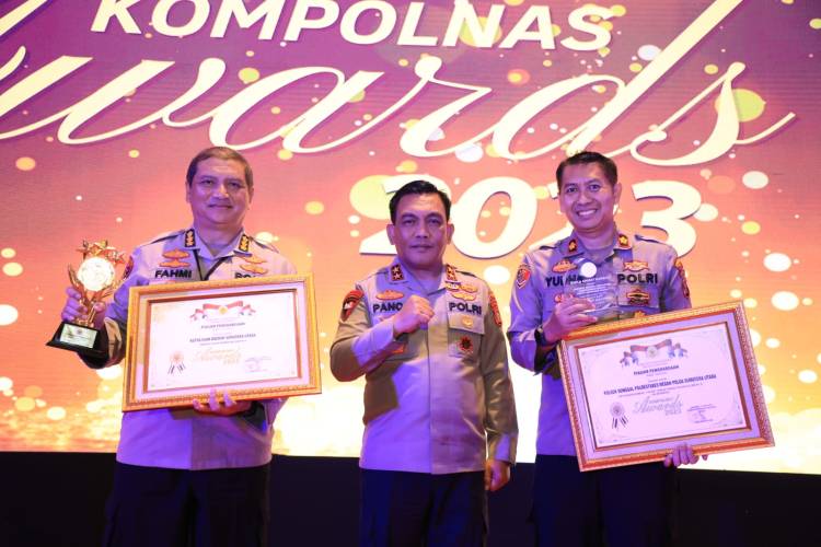 Polda Sumut Raih Penghargaan Kompolnas Award 2023 sebagai Polda Terbaik