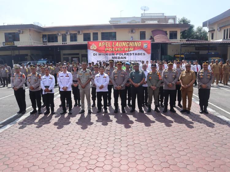 Launching Polisi RW, Kapolrestabes Medan:  Harus Sebagai Pelindung dan Pelayan Masyarakat