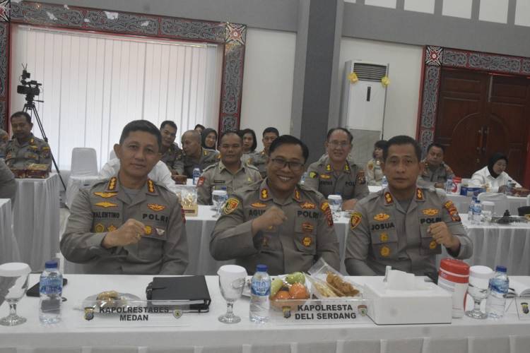 Kapolrestabes Medan Hadiri Undangan Taklimat Awal Audit Kinerja Itwasum Polri