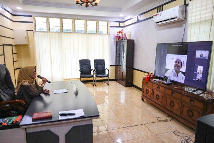 Walikota Pematang Siantar Sapa Jamaah Haji di Mekkah melalui Video Conference Call