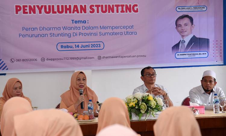 Turunkan Angka Stunting, DWP Sumut Gelar Penyuluhan Bagi Para Kader