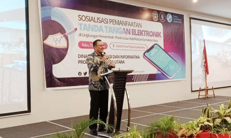 Sosialisasikan Tanda Tangan Elektronik, Kadis Kominfo Sumut Harapkan Bisa Jadi Solusi Percepat Kinerja ASN