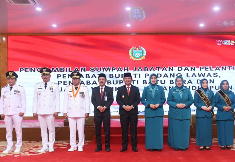 Lantik Tiga Pj Kepala Daerah, Pj Gubernur Sumut Sebut Pelantikan Sesuai Kebutuhan Masyarakat