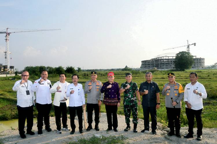 Awali Tugas, Pj Gubernur Sumut Tinjau Venue PON Bersama Forkopimda