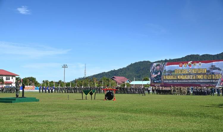 Upacara Penutupan TMMD ke-120 Tahun 2024: Sukses Meninggalkan Jejak Pembangunan
