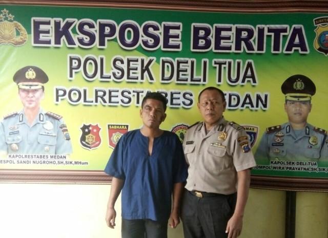 Ketahuan Mencuri, Sembunyi di Bawah Tempat Masak di Dapur, Simarmata Kemudian Digelandang ke Polsek Delitua