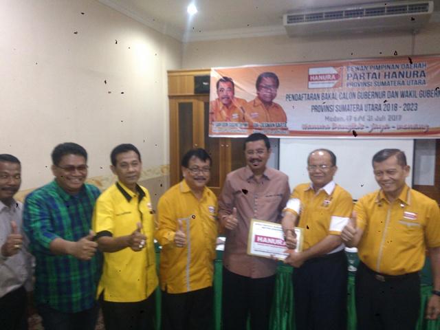 Harapkan Dukungan di Pilgubsu 2018, Tengku Erry Merapat ke Hanura dan PPP