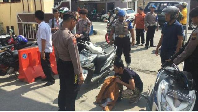 Empat Pelaku Teror Pos Penjagaan Polres Deli Serdang