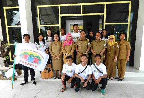 Bupati Tapteng Lepas Peserta Jambore Anak Tahun 2017