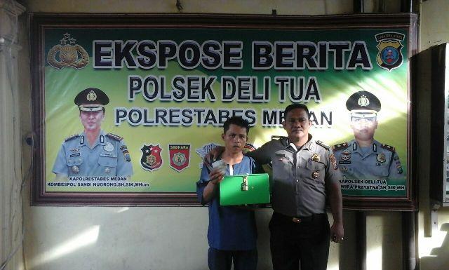 Curi Kotak Infak Masjid Baiturahman di Medan Tuntungan, Yafao Halawa Diamankan Polsek Delitua