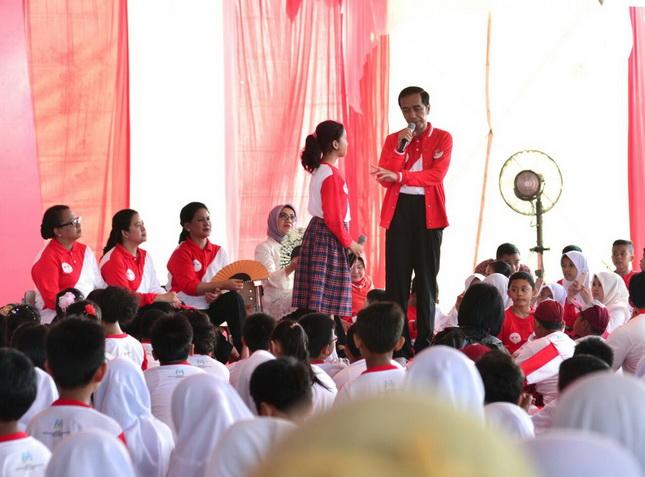 Presiden Ingatkan Anak-Anak untuk Saling Menghargai