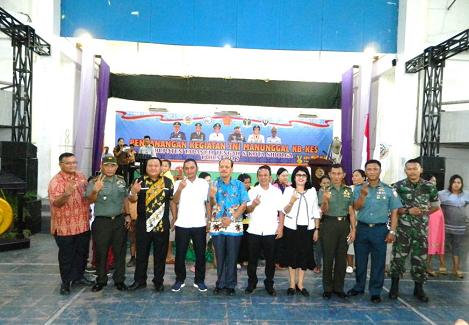 Bupati Tapteng Buka Pencanangan Bhakti Sosial TNI Manunggal KB, KES, Terpadu Tingkat Tapteng-Sibolga