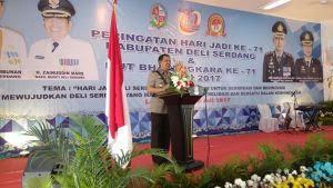 Syukuran HUT Bhayangkara dan HUT Kabupaten Deli Serdang Dilakukan Bersama