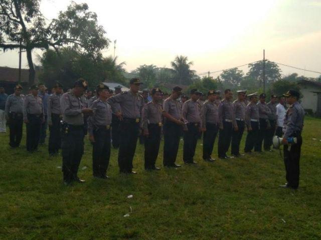 Polres Deli Serdang Lakukan Pengamanan Kedatangan Kapolda Baru