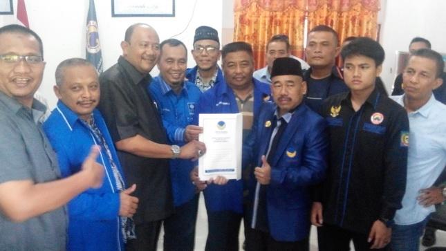 Jelang Pilkada Langkat, Syah Afandin dan Safril Djambak Daftar ke Partai Nasdem